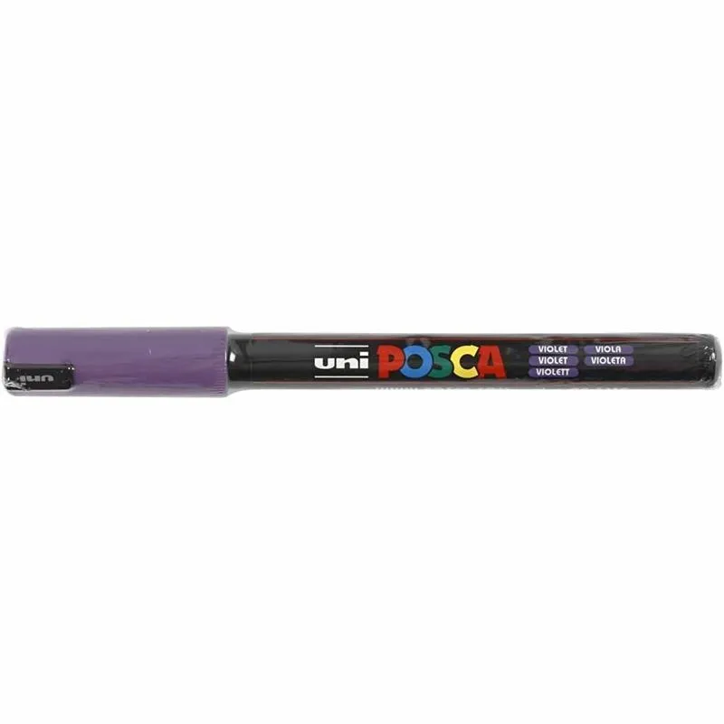 Posca Marker , Nr. PC-1MR, Strichstärke 0,7 mm, extrafein, Violett, 1 Stk