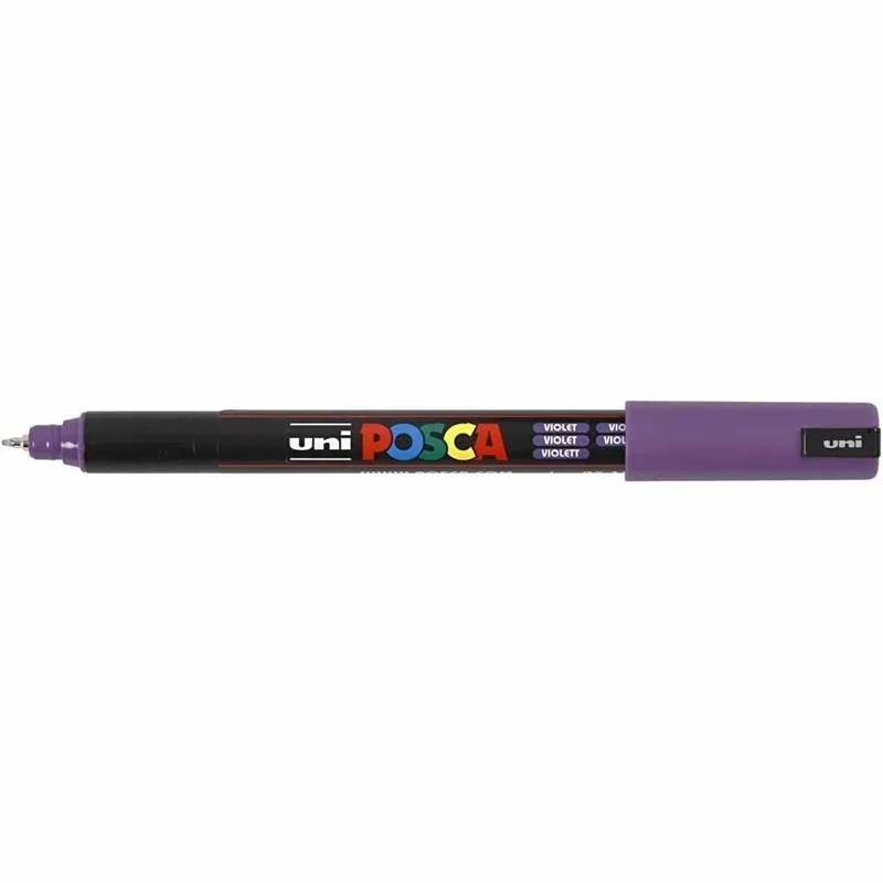 Posca Marker , Nr. PC-1MR, Strichstärke 0,7 mm, extrafein, Violett, 1 Stk