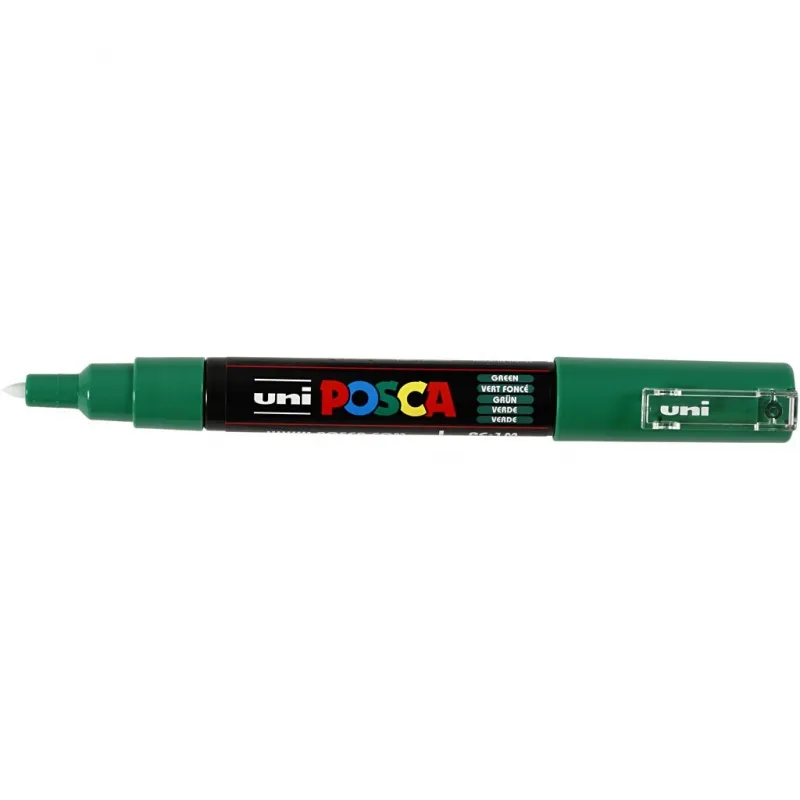 Posca Marker , Nr. PC-1M, Strichstärke 0,7 mm, extrafein, Grün, 1 Stk
