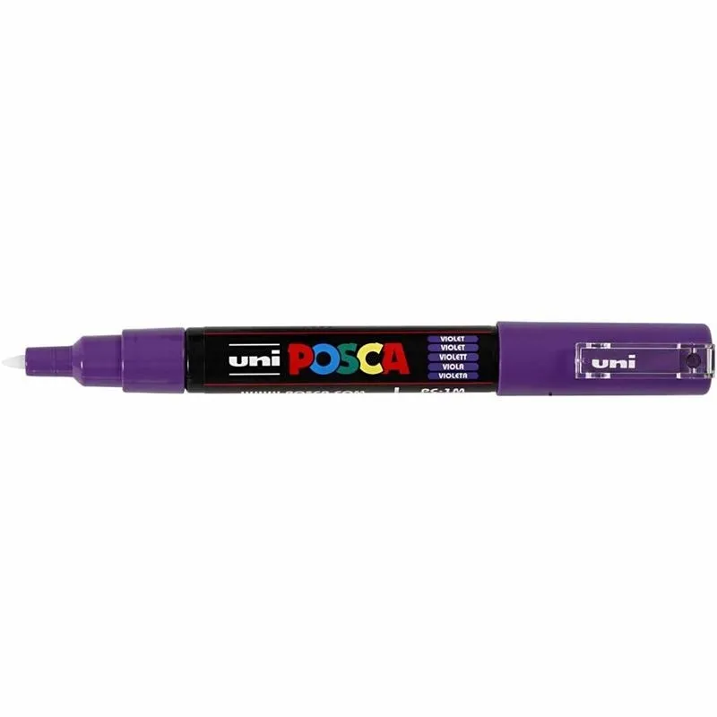 Posca Marker , Nr. PC-1M, Strichstärke 0,7 mm, extrafein, Violett, 1 Stk