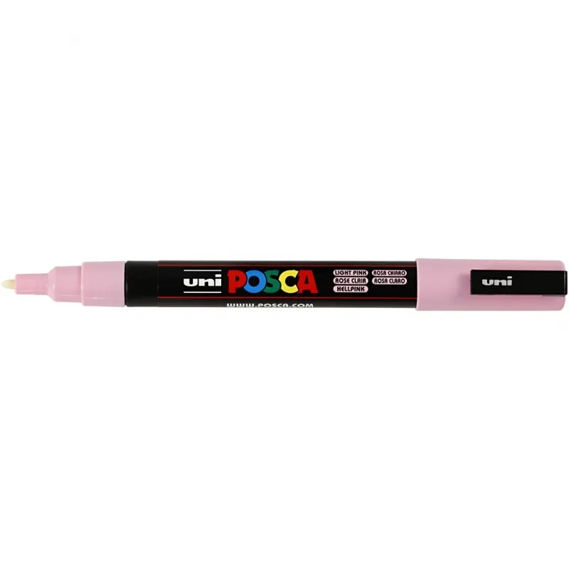 Posca Marker , Nr. PC-3M, Strichstärke 0,9-1,3 mm, fein, Hellpink, 1 Stk