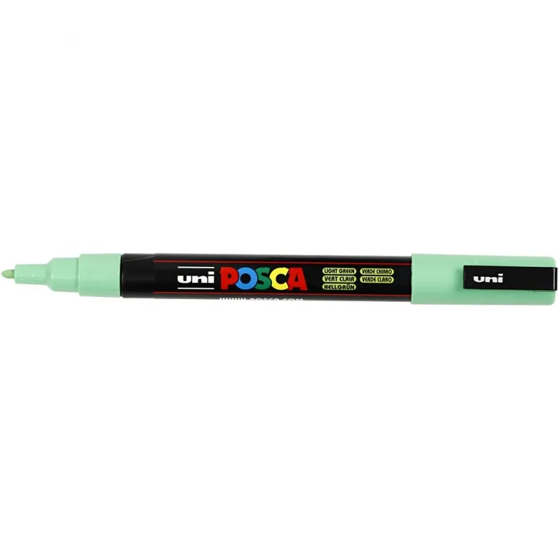 Posca Marker , Nr. PC-3M, Strichstärke 0,9-1,3 mm, fein, Hellgrün, 1 Stk