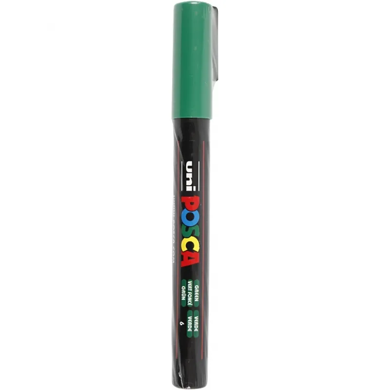 Posca Marker , Nr. PC-3M, Strichstärke 0,9-1,3 mm, fein, Grün, 1 Stk