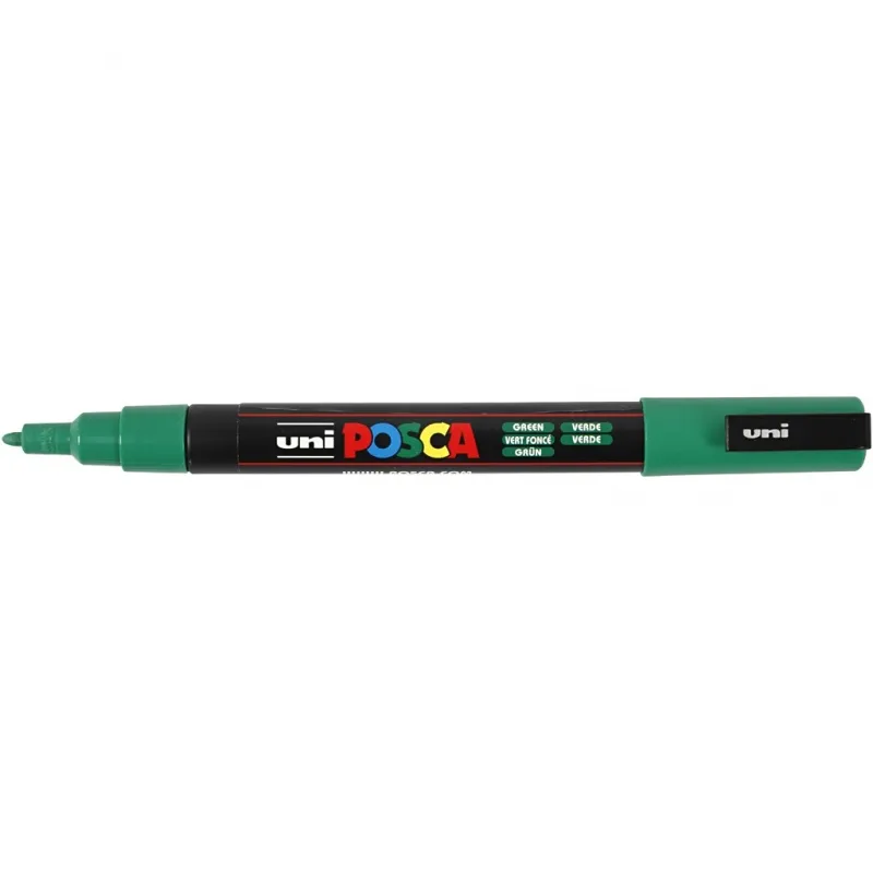 Posca Marker , Nr. PC-3M, Strichstärke 0,9-1,3 mm, fein, Grün, 1 Stk