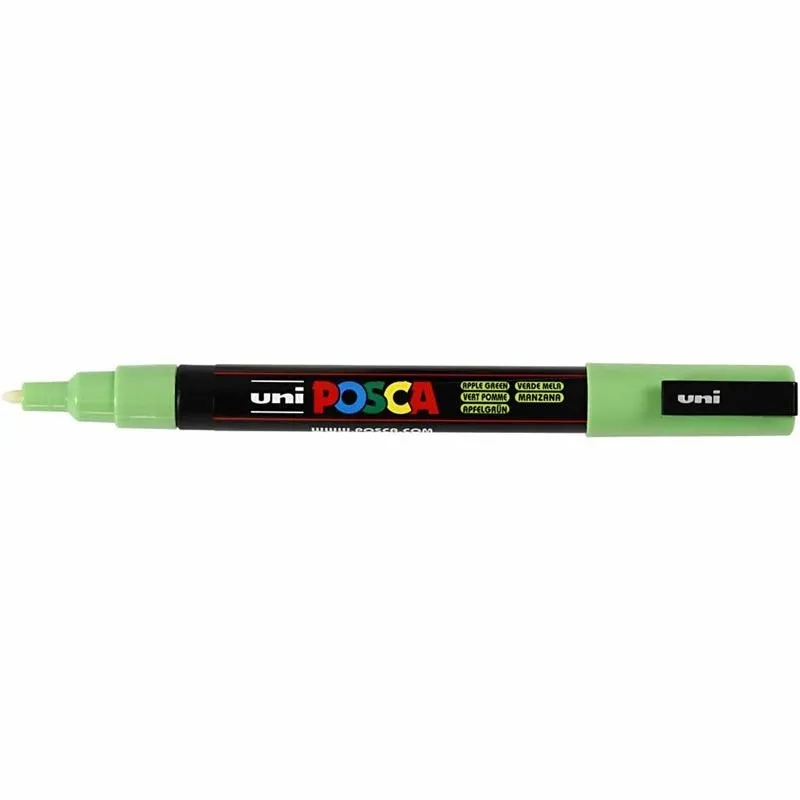 Posca Marker , Nr. PC-3M, Strichstärke 0,9-1,3 mm, fein, Apple Green, 1 Stk