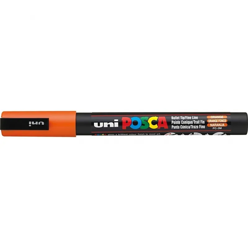 Posca Marker , Nr. PC-3M, Strichstärke 0,9-1,3 mm, fein, Orange, 1 Stk