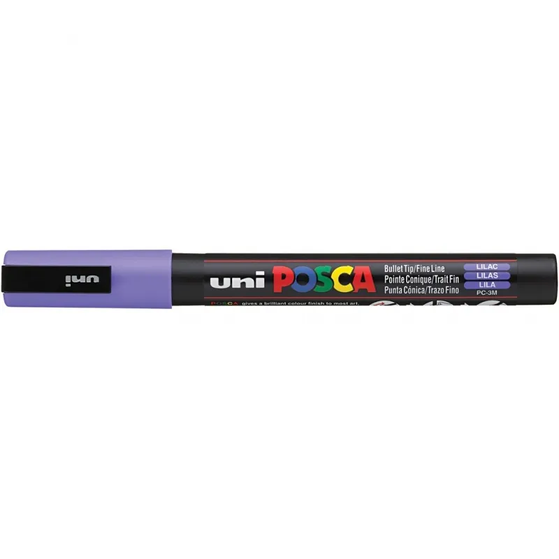 Posca Marker , Nr. PC-3M, Strichstärke 0,9-1,3 mm, fein, Flieder, 1 Stk