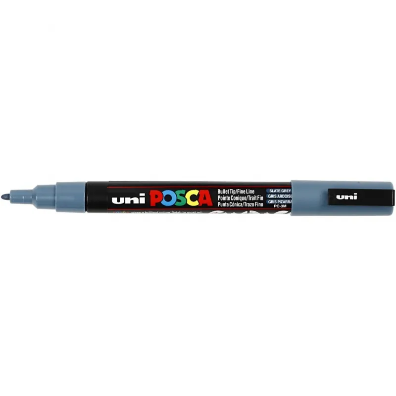 Posca Marker , Nr. PC-3M, Strichstärke 0,9-1,3 mm, fein, Schiefergrau, 1 Stk
