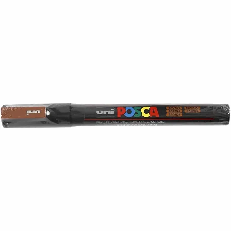 Posca Marker , Nr. PC-3M, Strichstärke 0,9-1,3 mm, fein, Bronze, 1 Stk
