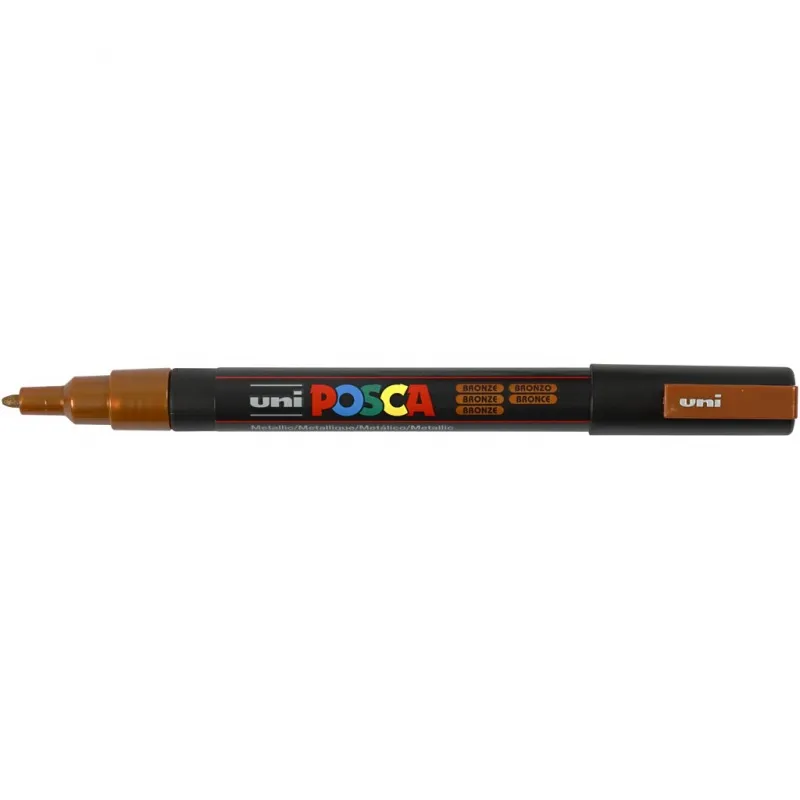 Posca Marker , Nr. PC-3M, Strichstärke 0,9-1,3 mm, fein, Bronze, 1 Stk