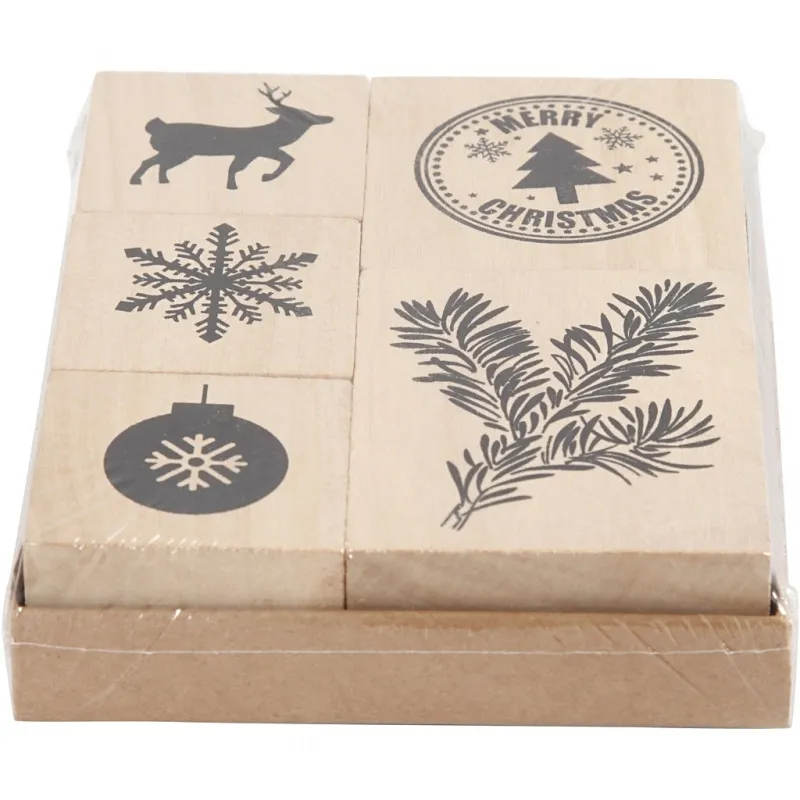 Deko-Stempel, Weihnachten, 5 sort./ 1 Pck