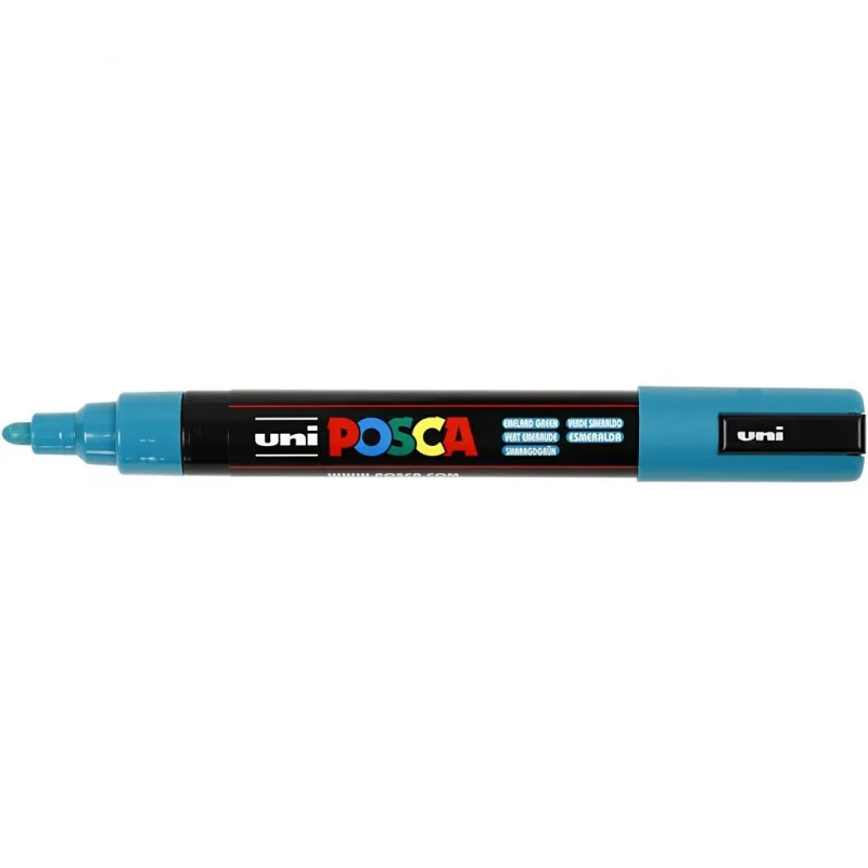 Posca Marker , Nr. PC-5M, Strichstärke 2,5 mm, Medium, Smaragdgrün, 1 Stk