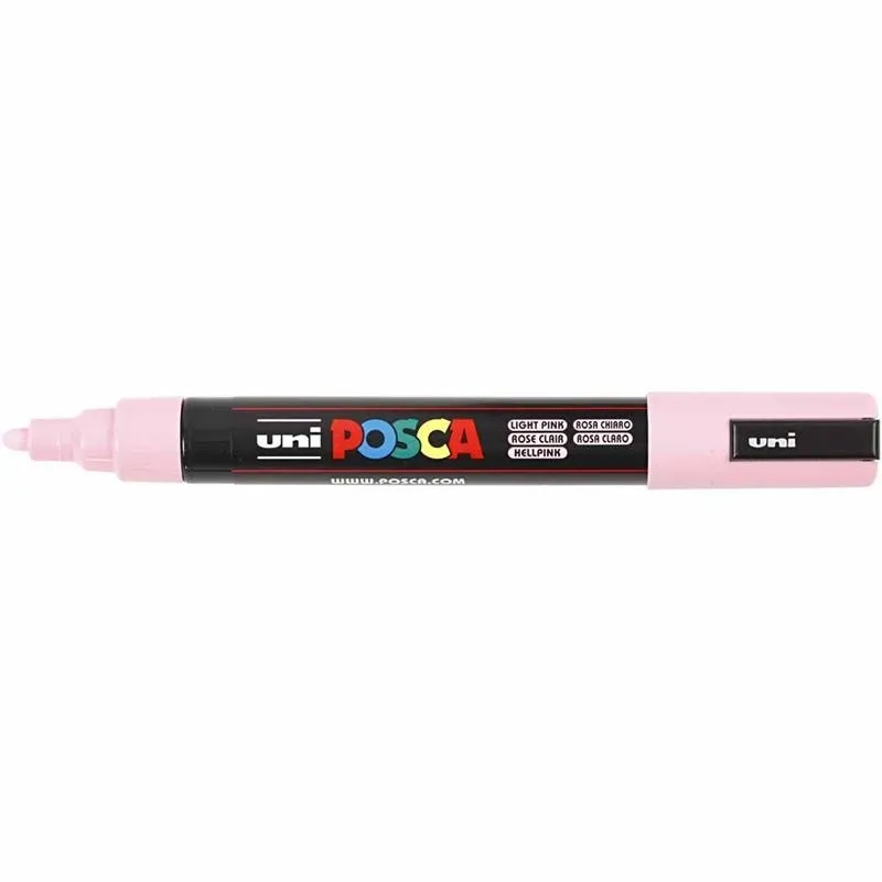 Posca Marker , Nr. PC-5M, Strichstärke 2,5 mm, Medium, Hellpink, 1 Stk