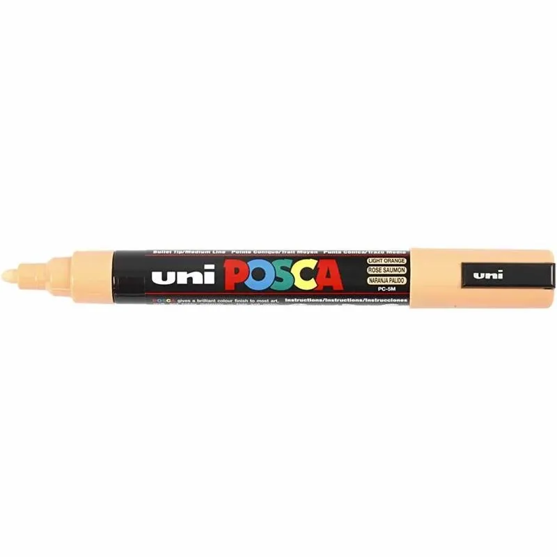 Posca Marker , Nr. PC-5M, Strichstärke 2,5 mm, Medium, Blassorange, 1 Stk