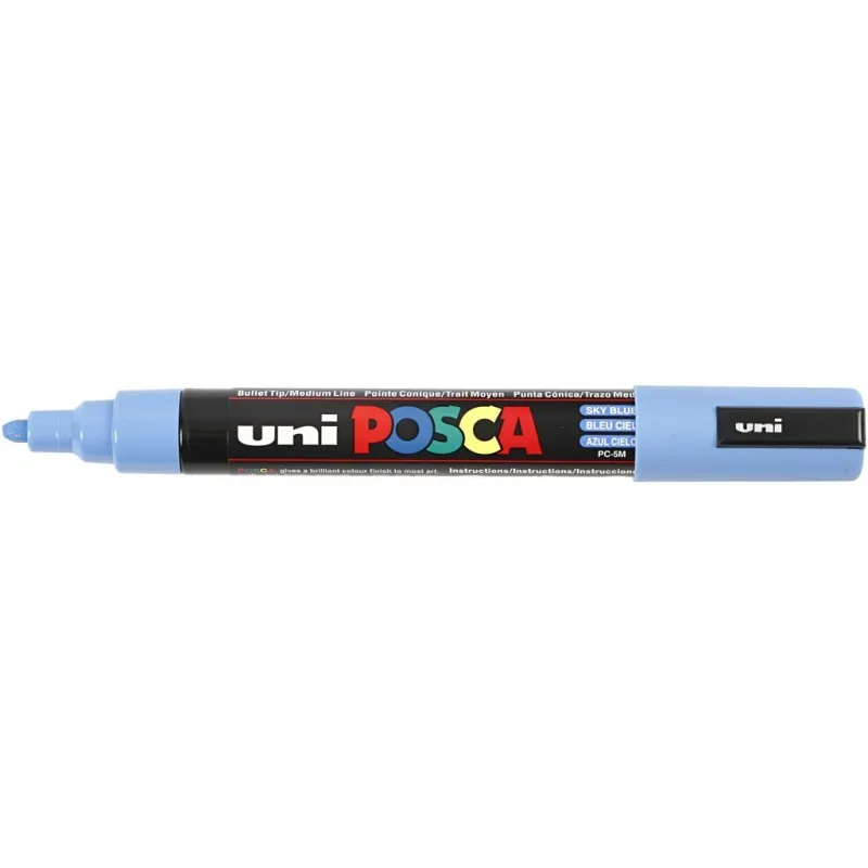 Posca Marker , Nr. PC-5M, Strichstärke 2,5 mm, Medium, Himmelblau, 1 Stk