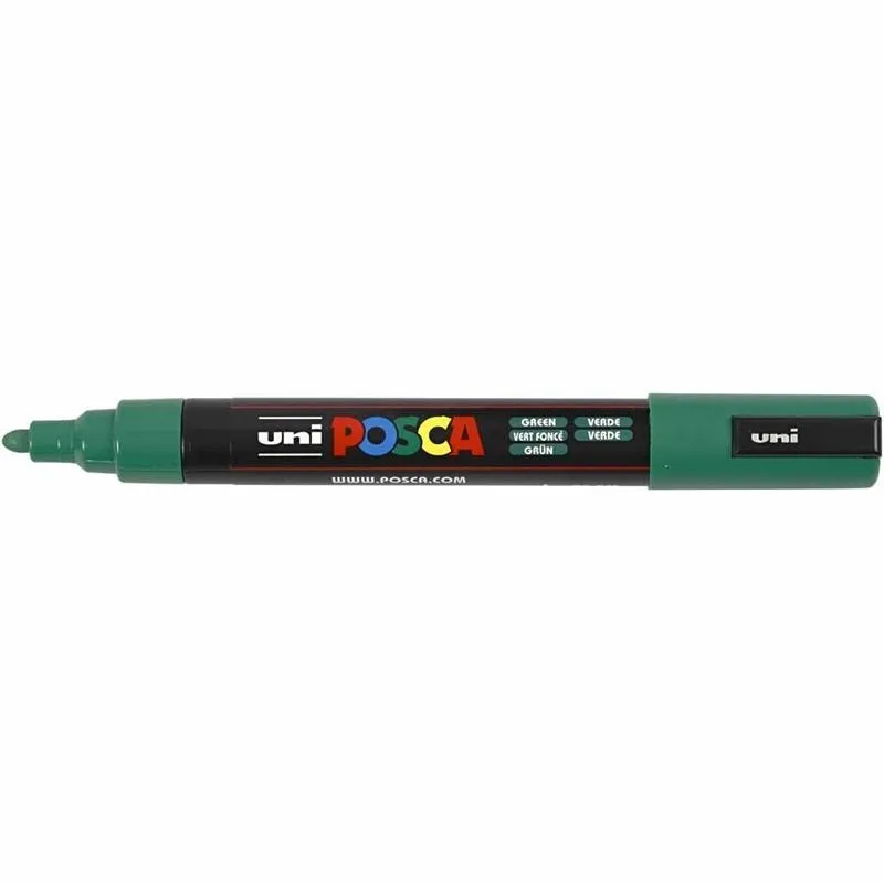 Posca Marker , Nr. PC-5M, Strichstärke 2,5 mm, Medium, Grün, 1 Stk