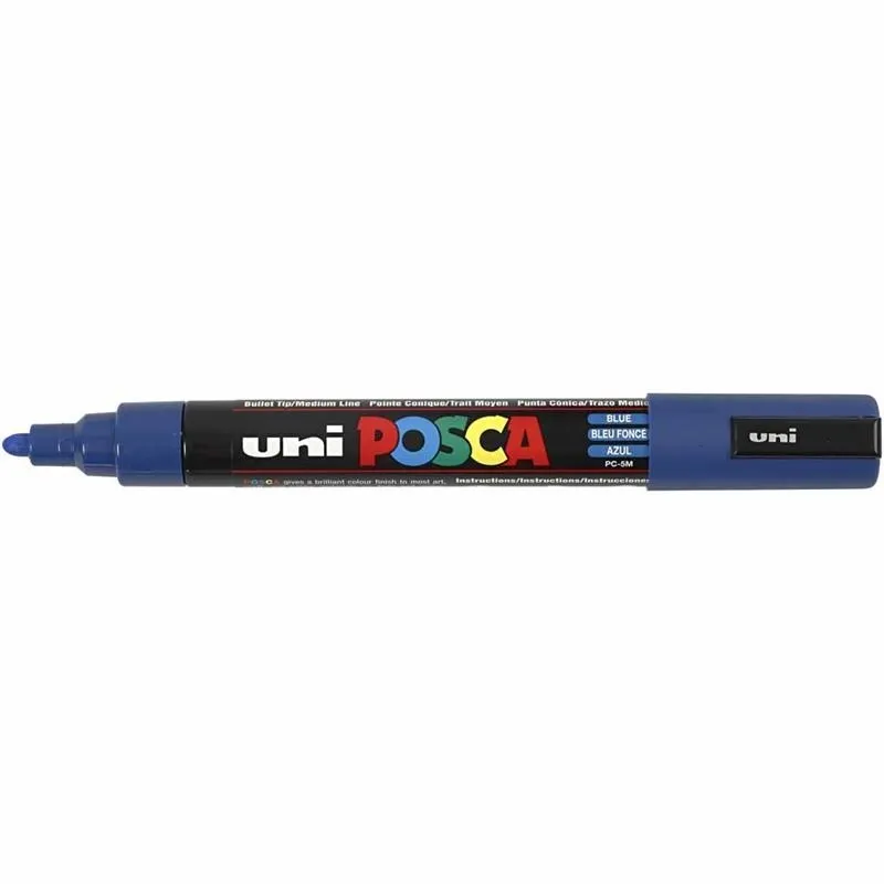 Posca Marker , Nr. PC-5M, Strichstärke 2,5 mm, Medium, Blau, 1 Stk