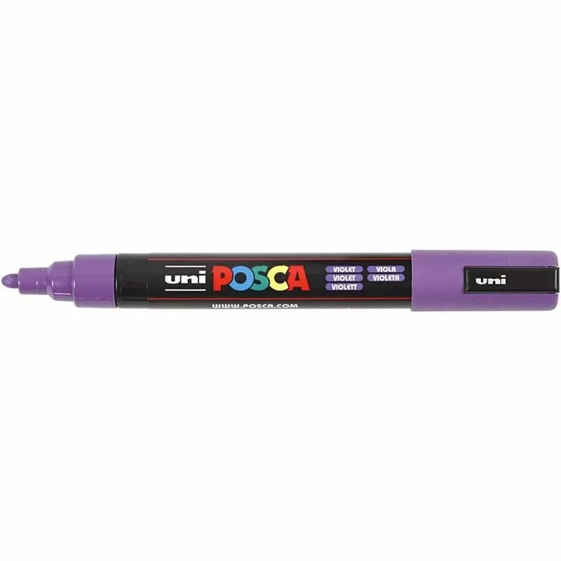 Posca Marker , Nr. PC-5M, Strichstärke 2,5 mm, Medium, Violett, 1 Stk