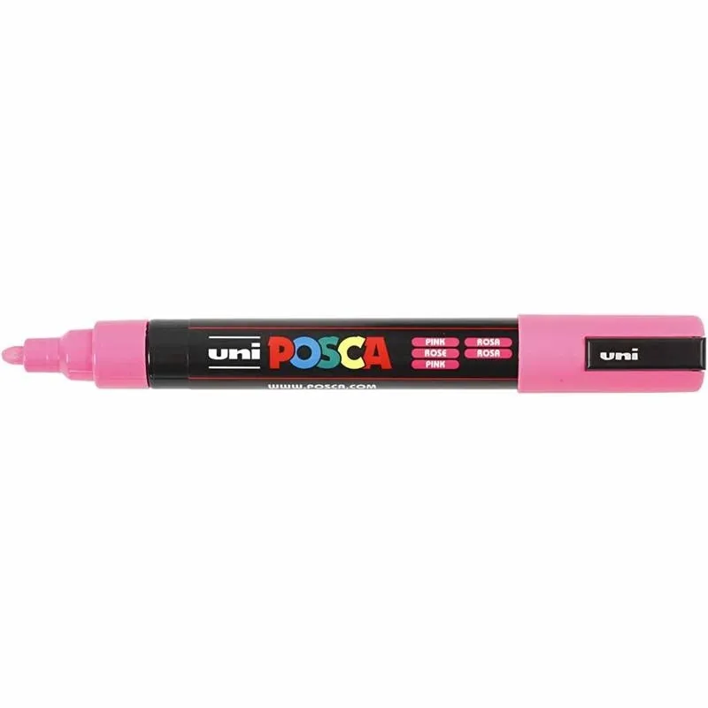 Posca Marker , Nr. PC-5M, Strichstärke 2,5 mm, Medium, Pink, 1 Stk