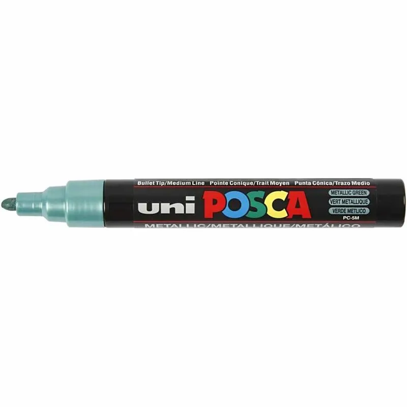 Posca Marker , Nr. PC-5M, Strichstärke 2,5 mm, Medium, Metallic-Farben, 8 Stk/ 1 Pck