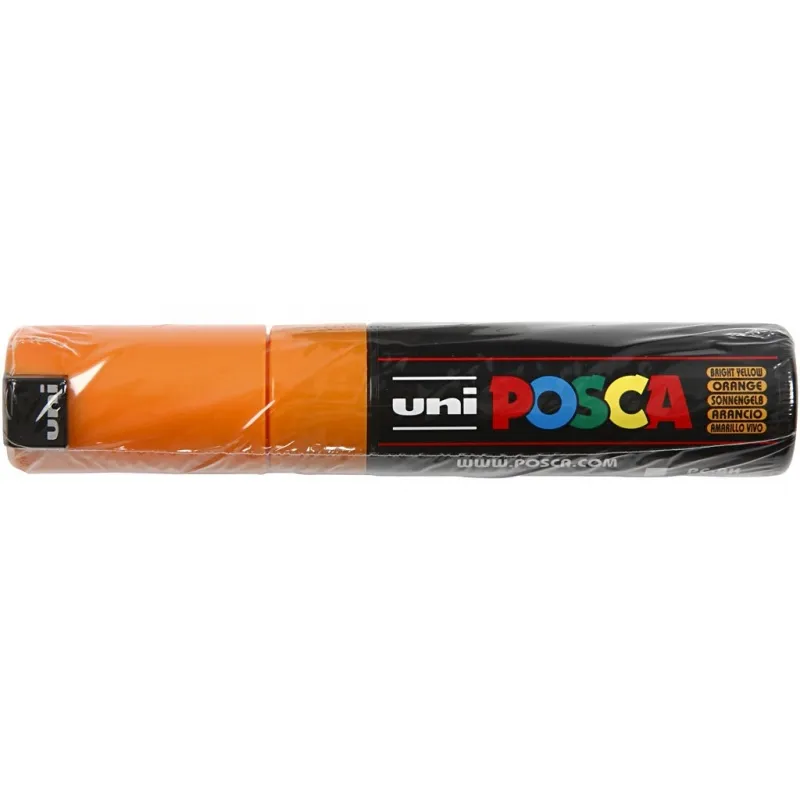 Posca Marker , Nr. PC-8K, Strichstärke 8 mm, breit, Sonnengelb, 1 Stk