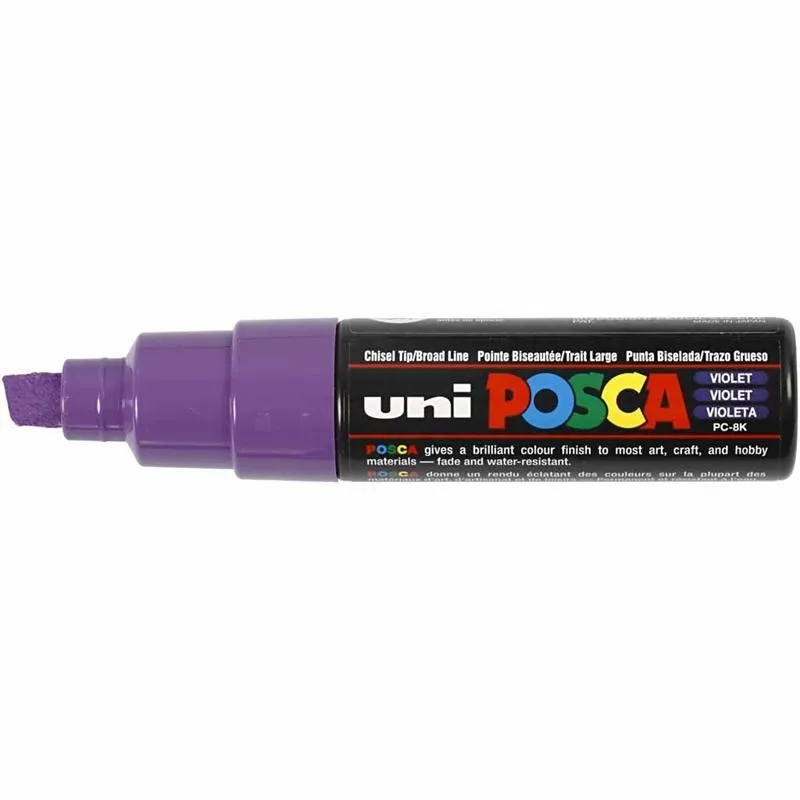 Posca Marker , Nr. PC-8K, Strichstärke 8 mm, breit, Violett, 1 Stk