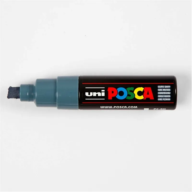 Posca Marker , Nr. PC-8K, Strichstärke 8 mm, breit, Schiefergrau, 1 Stk