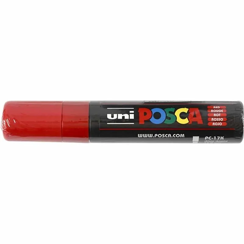 Posca Marker , Nr. PC-17K, Strichstärke 15 mm, extrabreit, Rot, 1 Stk