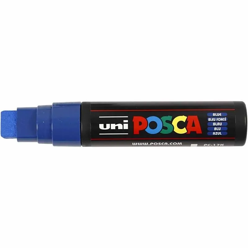Posca Marker , Nr. PC-17K, Strichstärke 15 mm, extrabreit, Blau, 1 Stk