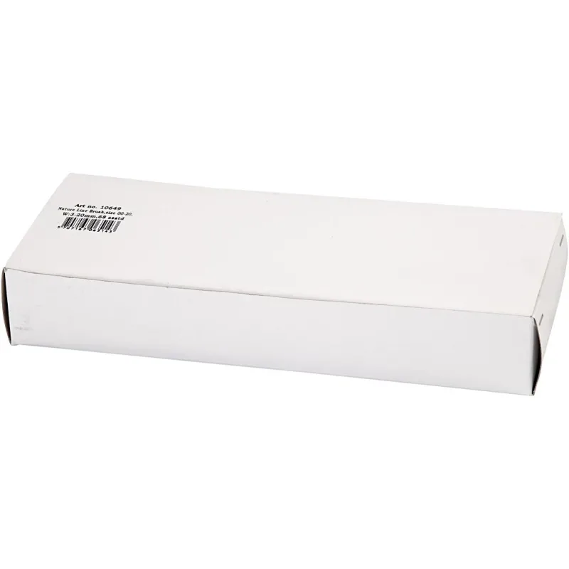 Nature Line Pinsel, Nr. 00+0+1+2+4+12+14+20, L 18-22 cm, B 3-20 mm, Flach, 68 Stk/ 1 Pck