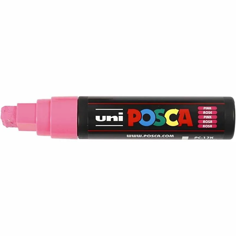 Posca Marker , Nr. PC-17K, Strichstärke 15 mm, extrabreit, Pink, 1 Stk