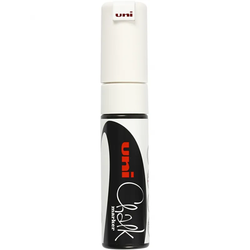Kreide-Marker, Strichstärke 8 mm, Weiß, 1 Stk