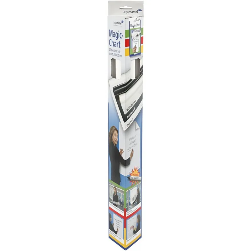 Whiteboard Folie, L 80 cm, B 60 cm, Weiß, 25 Bl./ 1 Rolle