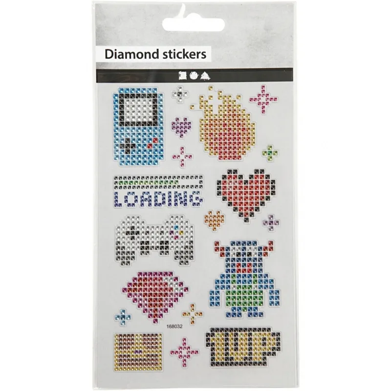 Diamant-Sticker, Spielerei, Blatt 10x16 cm, 1 Bl.