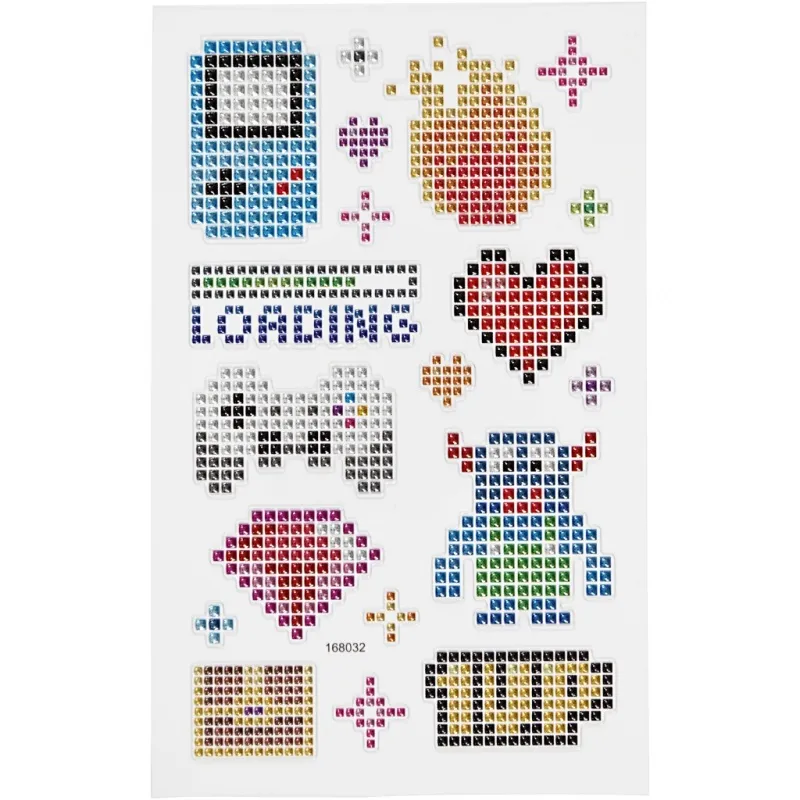 Diamant-Sticker, Spielerei, Blatt 10x16 cm, 1 Bl.