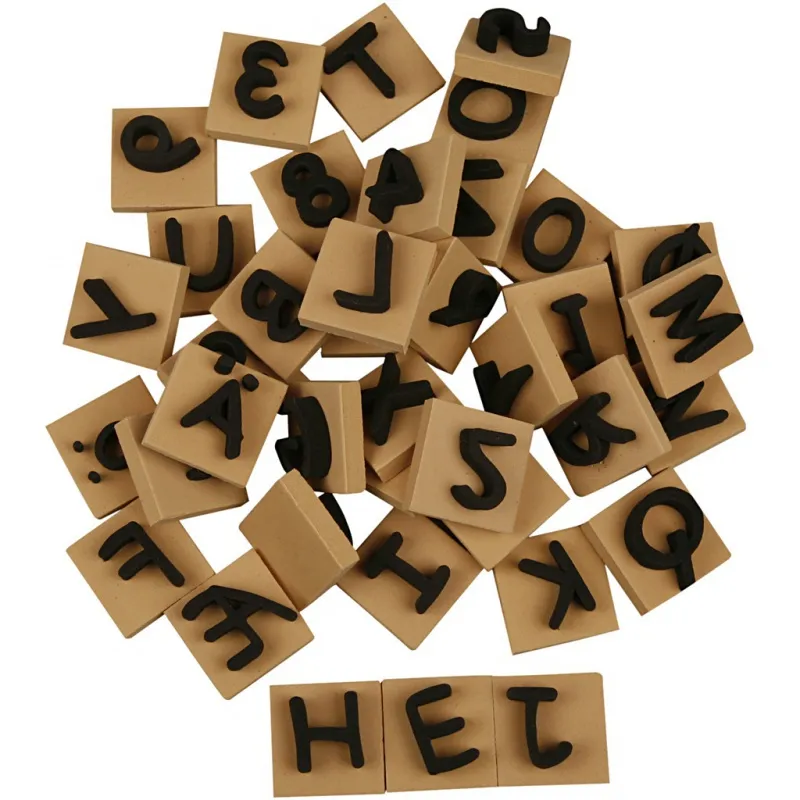 Schaumstoff-Stempel, Größe 3x3 cm, Dicke 13 mm, 42 Stk/ 1 Pck