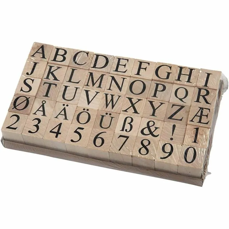 Stempel, Größe 20x20 mm, ca. 15 mm, 45 Stk/ 1 Pck