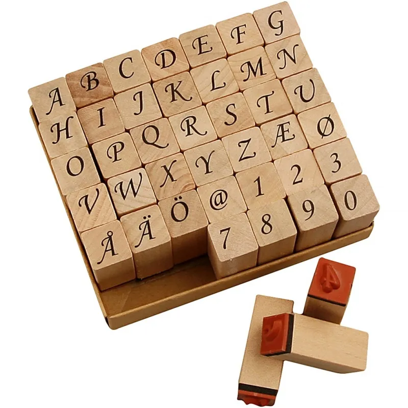 Stempel, Größe 13x13 mm, ca. 8 mm, 42 sort./ 1 Set