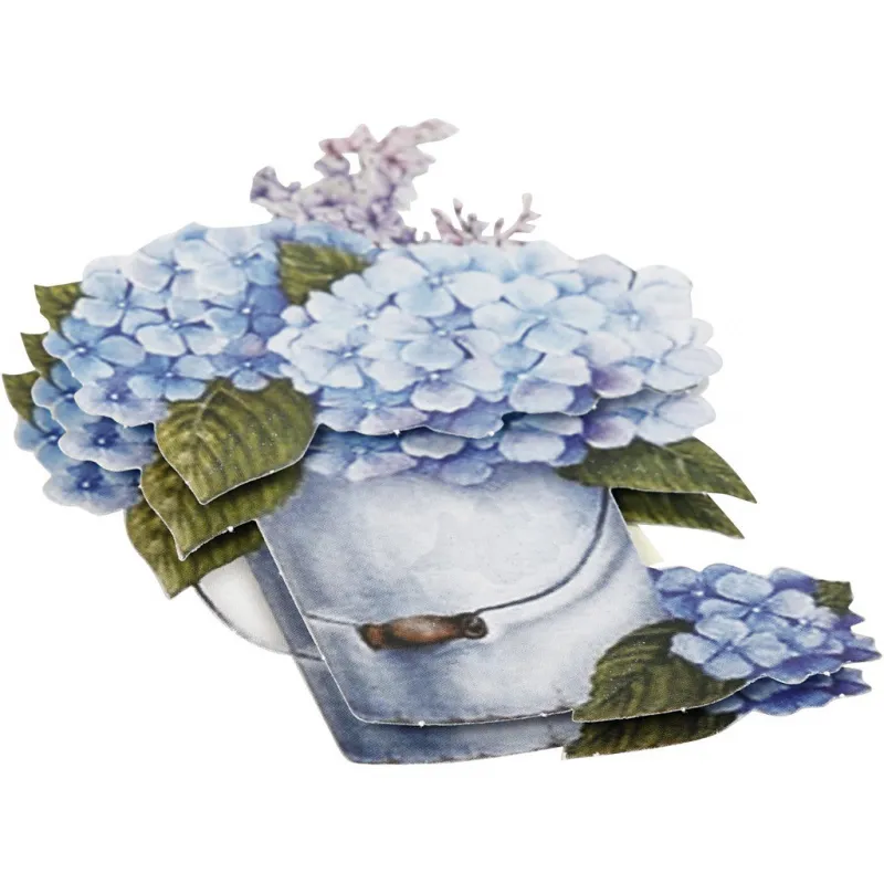3D-Découpage-Motive, Blumen, Blatt 21x30 cm, 4 Bl./ 1 Pck