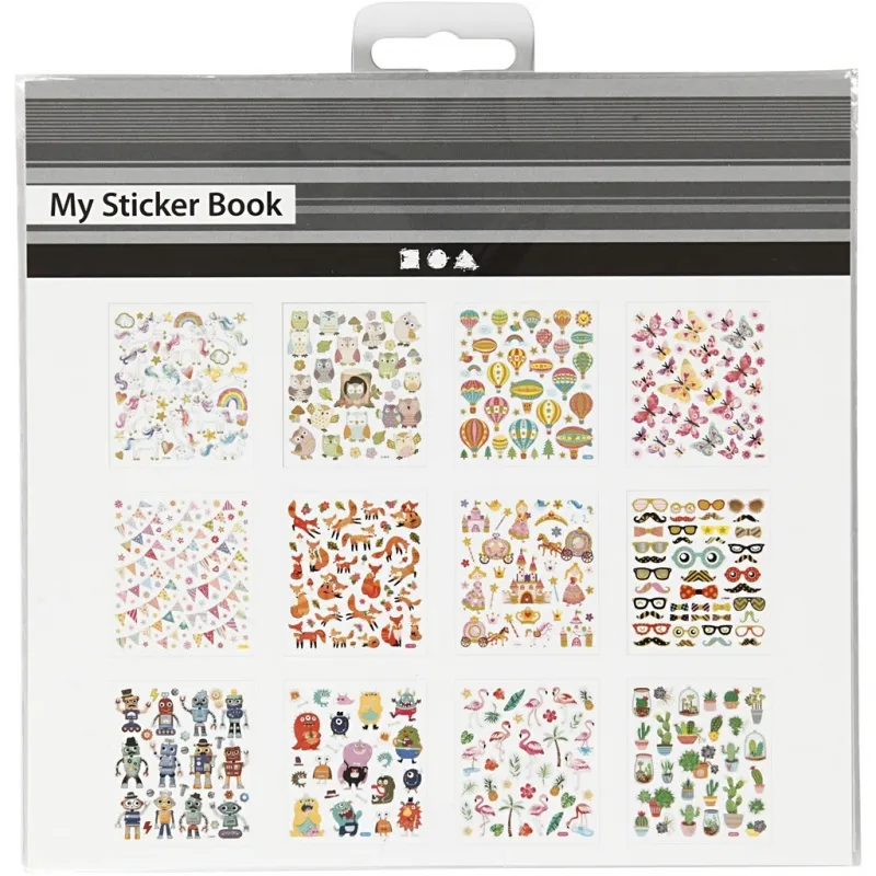 Stickerbuch, Das ganze Jahr hindurch, Blatt 15x16,5 cm, 12 Bl./ 1 Stk