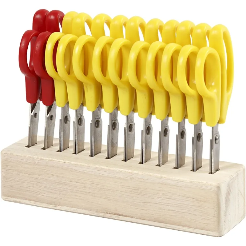 Kinderschere, L 12,5 cm, Rund, 12 Stk/ 1 Pck