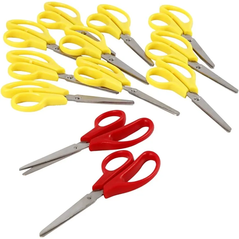 Kinderscheren, L 12,5 cm, Rund, für Rechts- und Linkshänder , 12 Stk/ 1 Pck