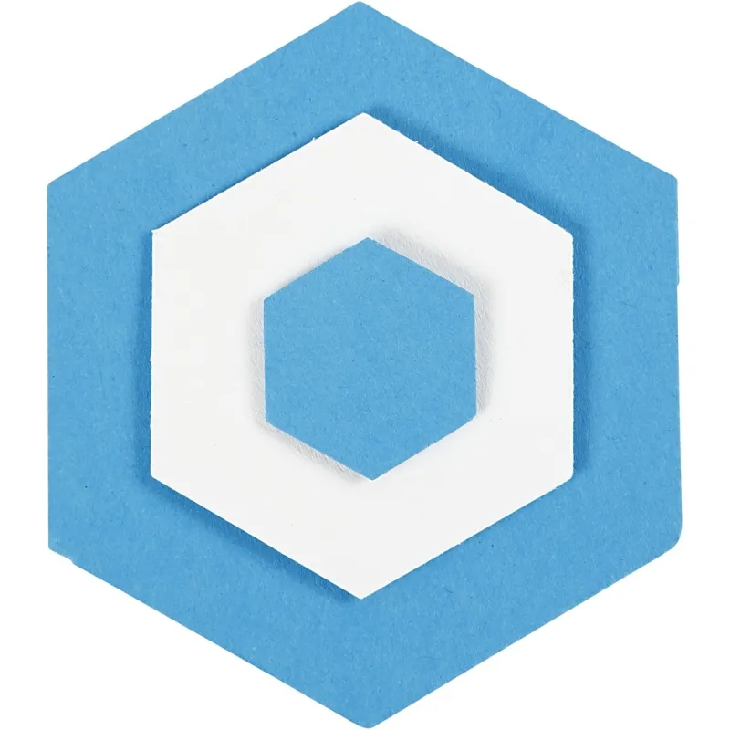 Stanzer-Set, Hexagon, Größe 25+49+75 mm, 3 Stk/ 1 Pck