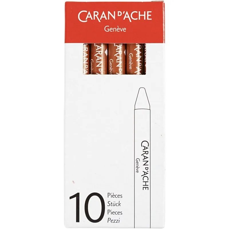 CARAN D’ACHE Neocolor I - Ölkreide, L 10 cm, Dicke 8,5 mm, Russet (065), 10 Stk/ 1 Pck