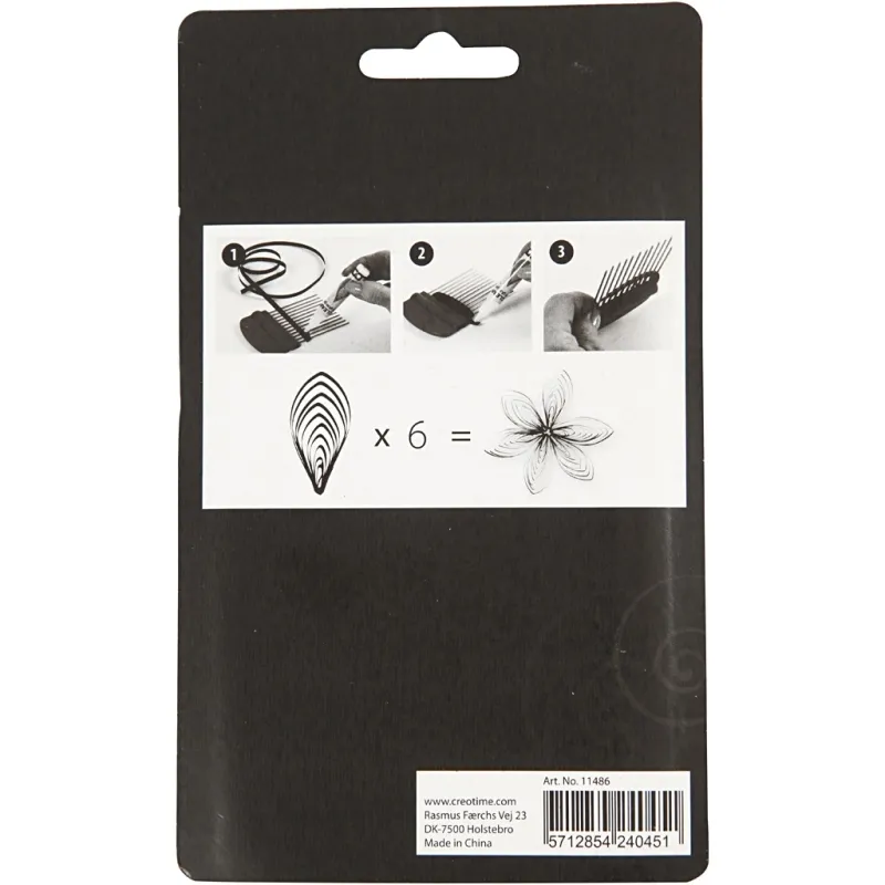 Quilling-Kamm, L 10,5 cm, B 6,5 cm, 1 Stk