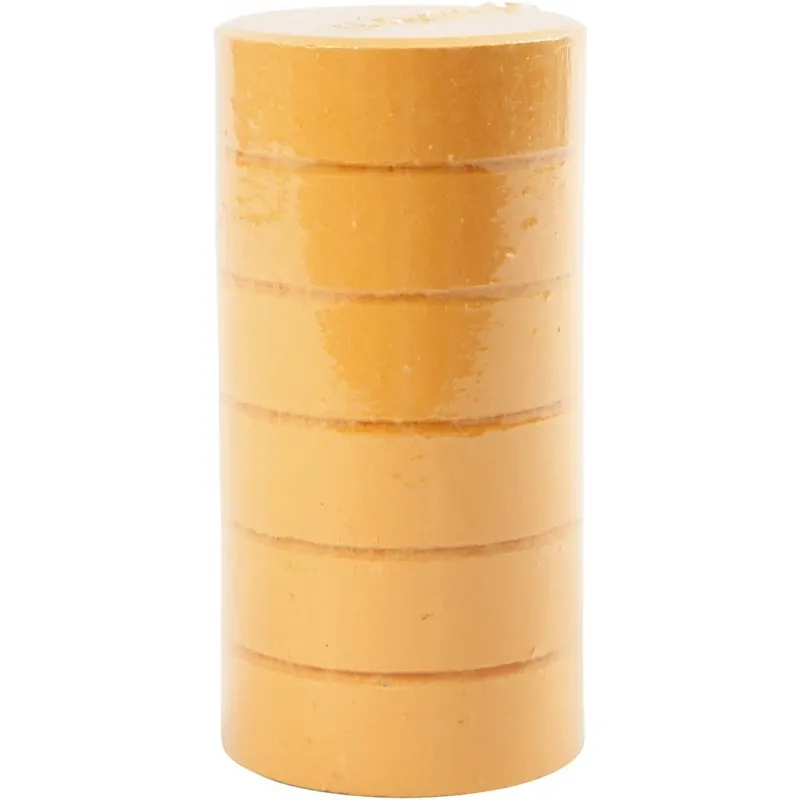 Wasserfarben, H 16 mm, D 44 mm, Hellorange, 6 Stk/ 1 Pck