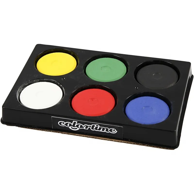 Wasserfarben, H 19 mm, D 57 mm, Primärfarben, 1 Pck