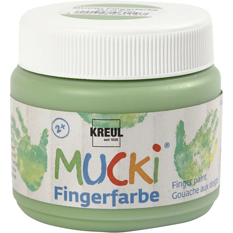 Mucki Fingerfarbe, Grün, 150 ml/ 1 Dose