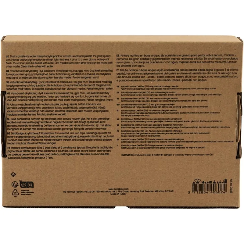 Acrylfarben, Farbenschule, Mattglänzend, Sortierte Farben, 5x75 ml/ 1 Pck
