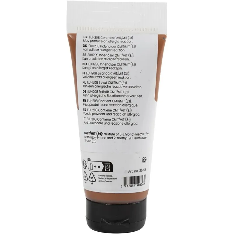Acrylfarben, Mattglänzend, Deckend, Sienna, 75 ml/ 1 Fl.